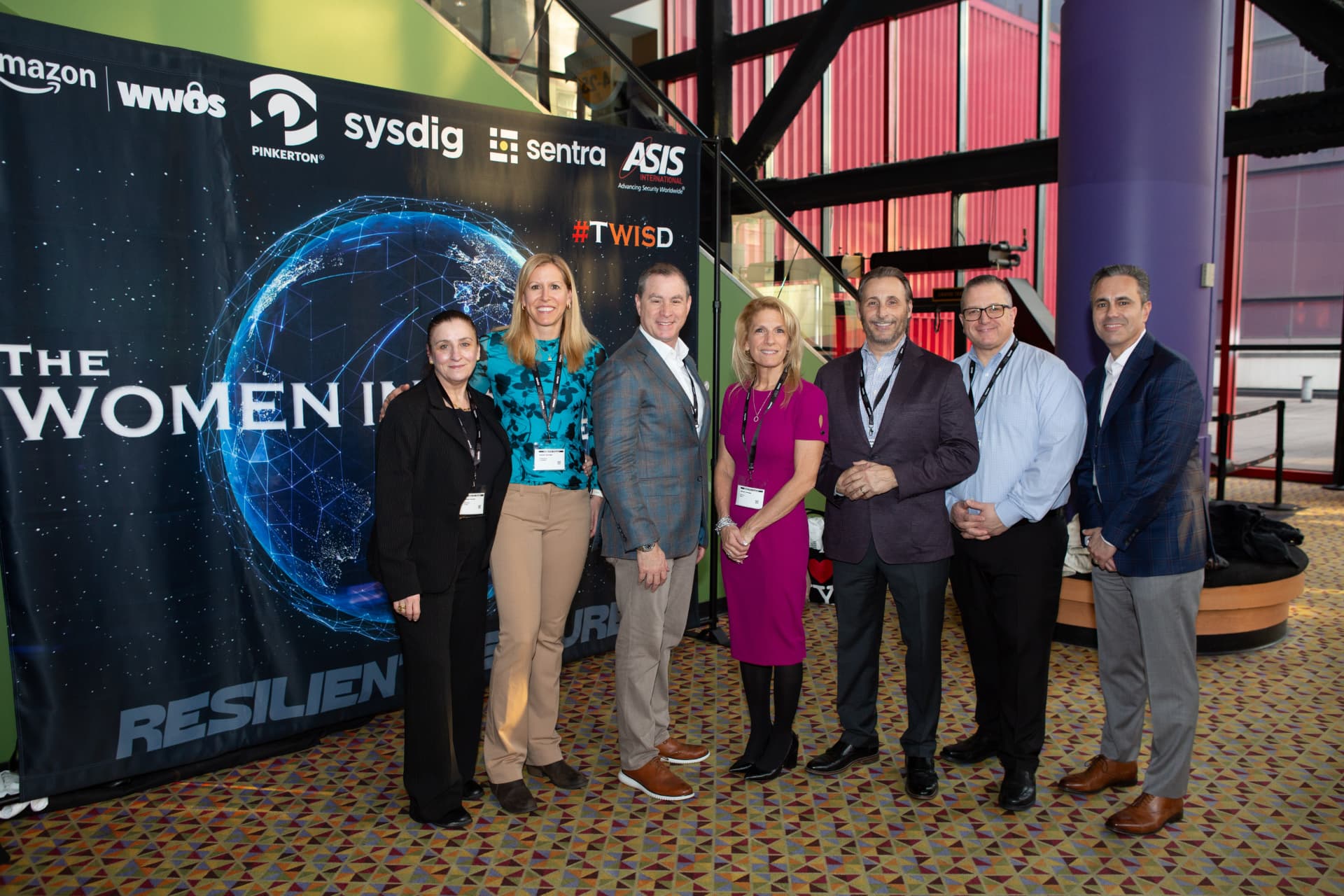 ASIS New York chapter leads at the New York screening, with Denise Niles in the center